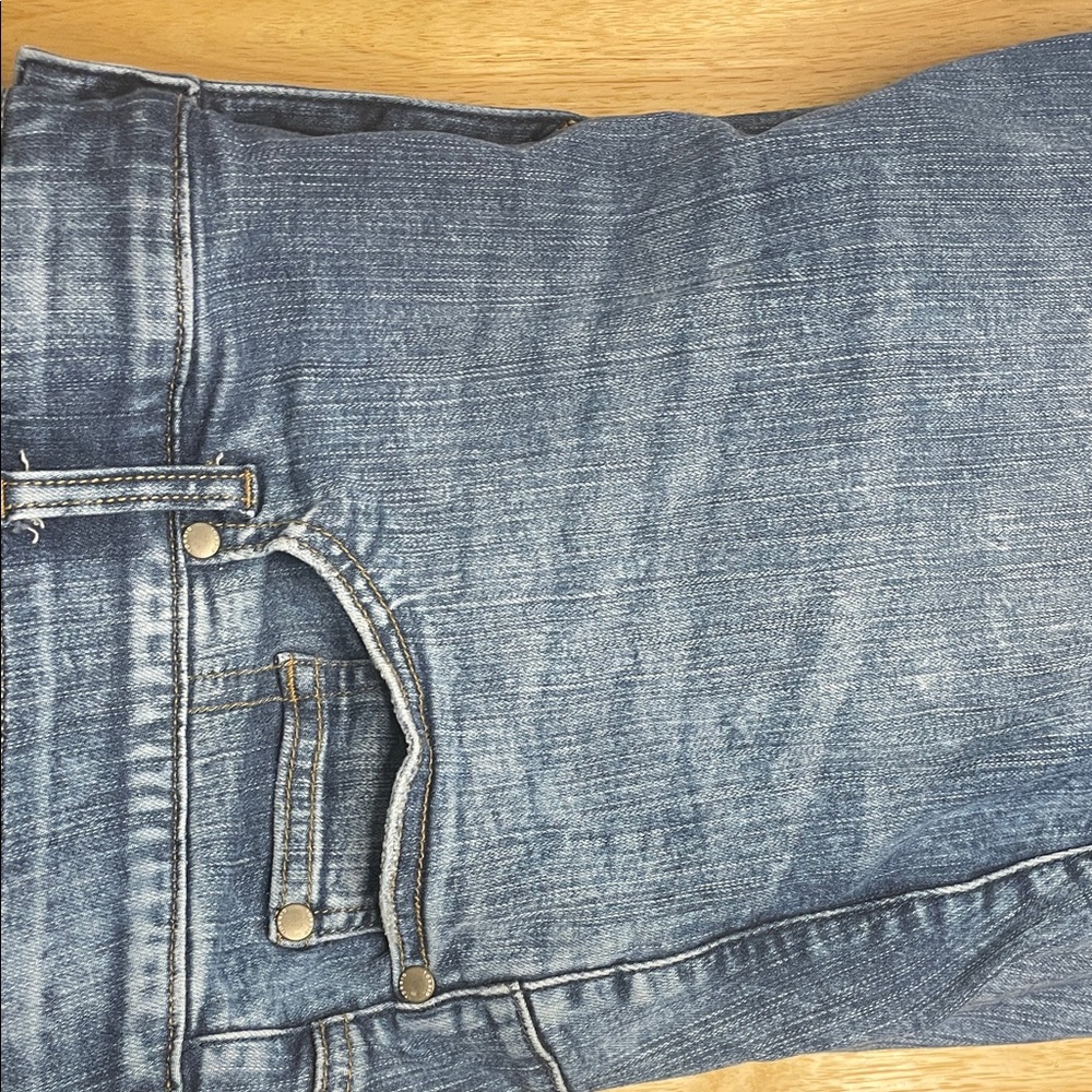 Torrid Blue Frayed Hem Jeans - Picture 4 of 8